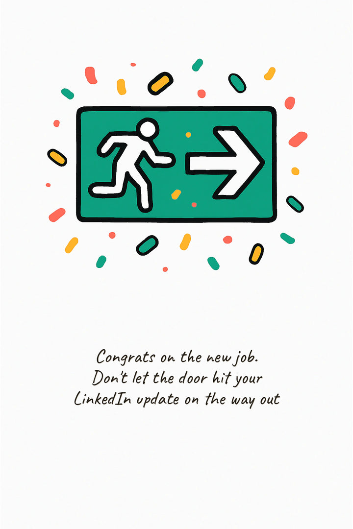 New job Personalised Card