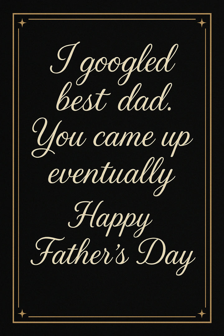 Father's Day - Personalised card