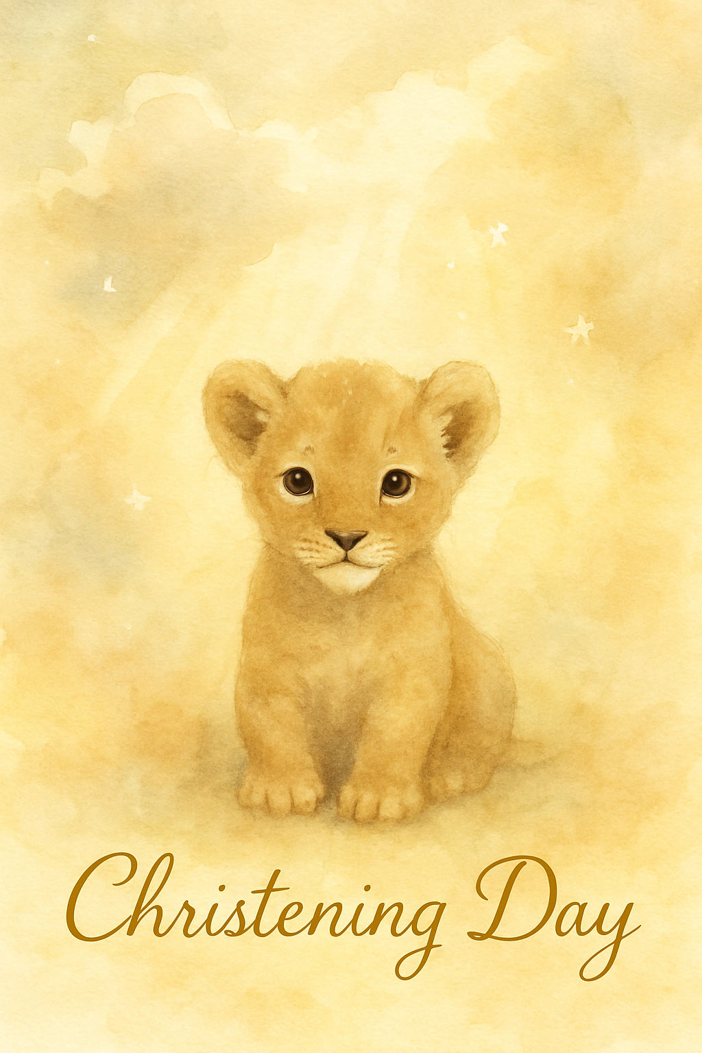 Christening Personalised Card