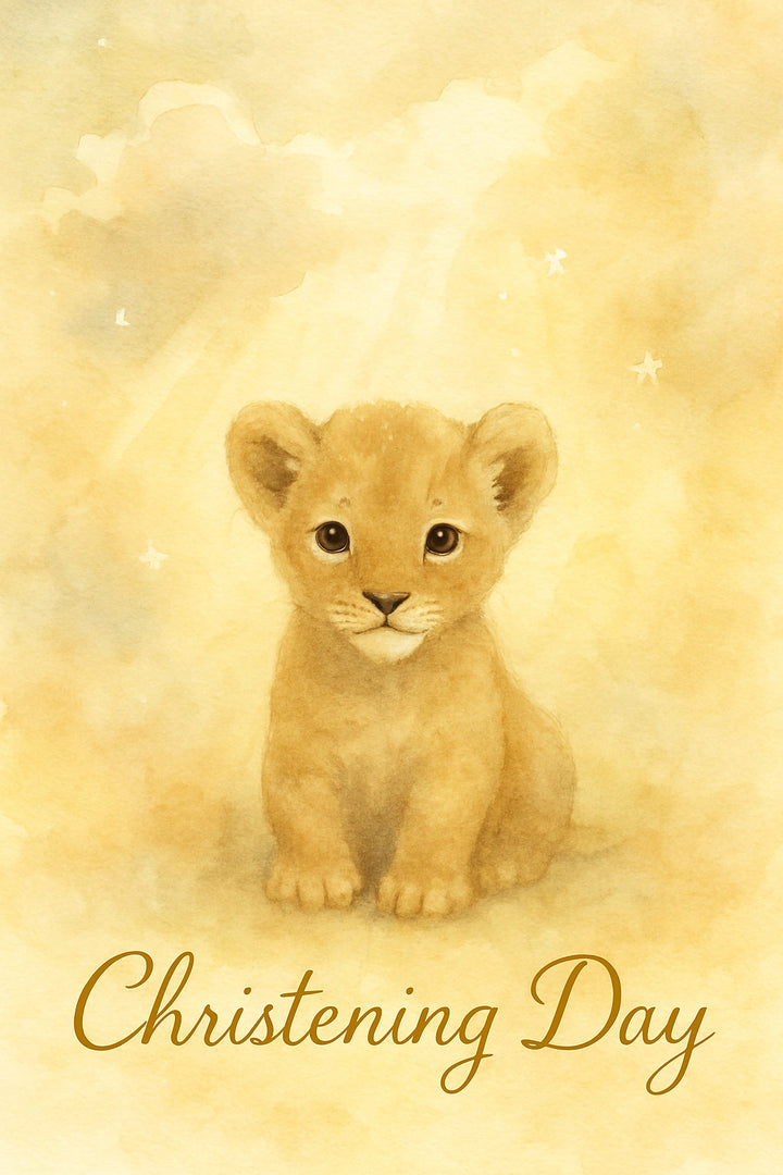 Christening Personalised Card