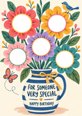 Load image into Gallery viewer, Birthdays - Personalised Card — with punch holes

