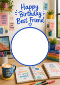 Load image into Gallery viewer, Birthdays - Personalised Card — with punch holes
