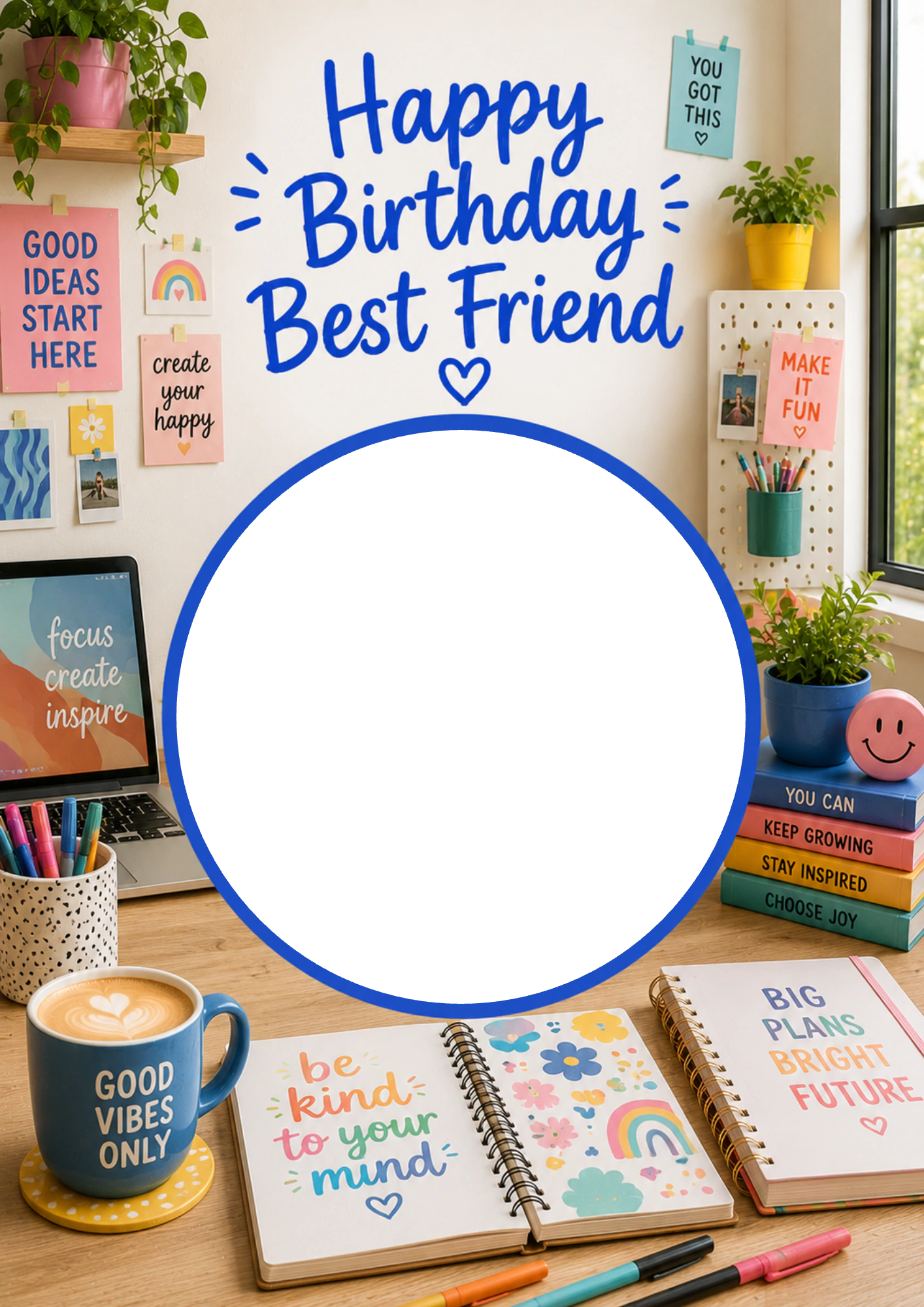 Birthdays - Personalised Card — with punch holes