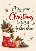 Load image into Gallery viewer, Christmas - Personalised Card — with punch holes
