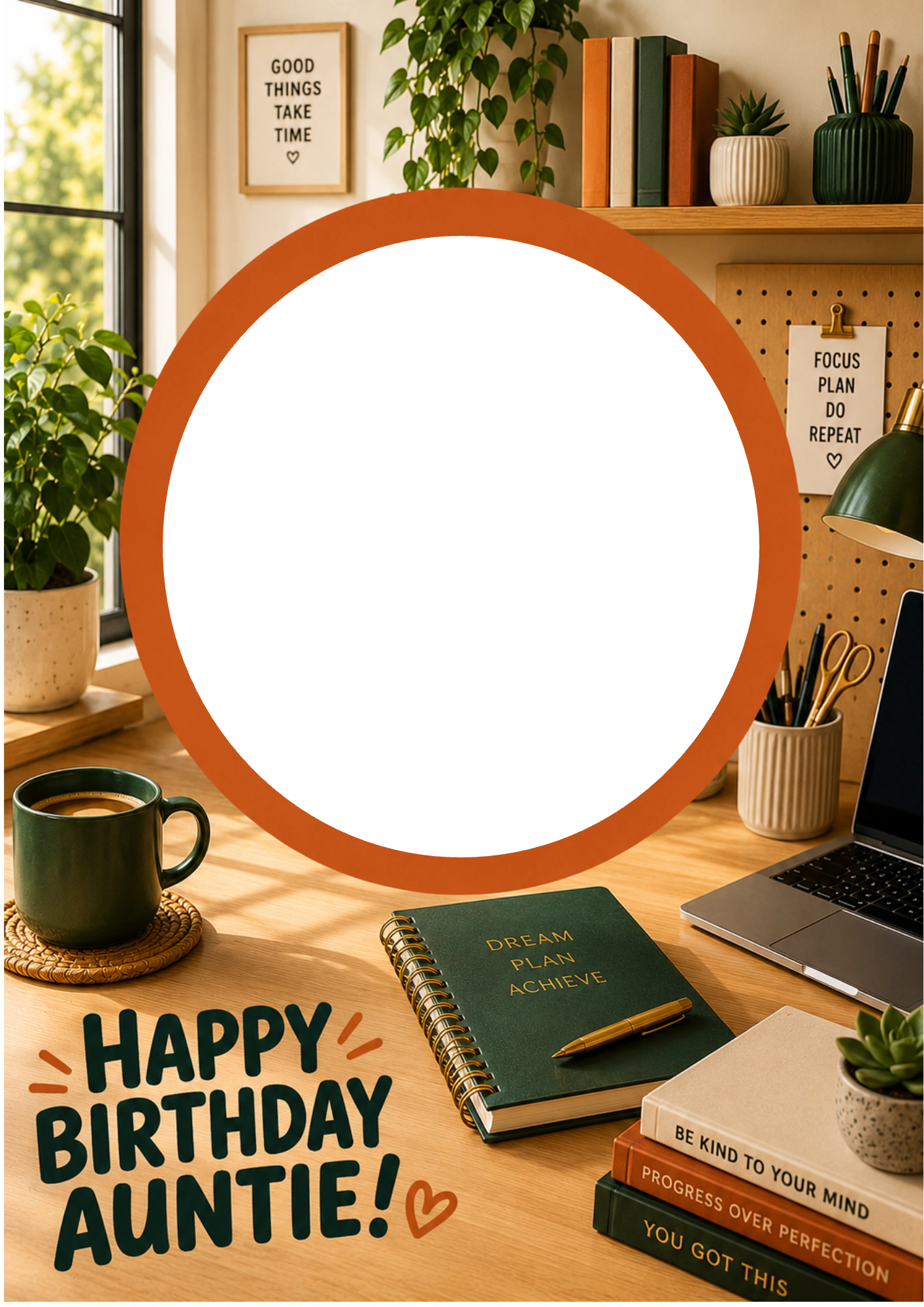 Birthdays - Personalised Card — with punch holes