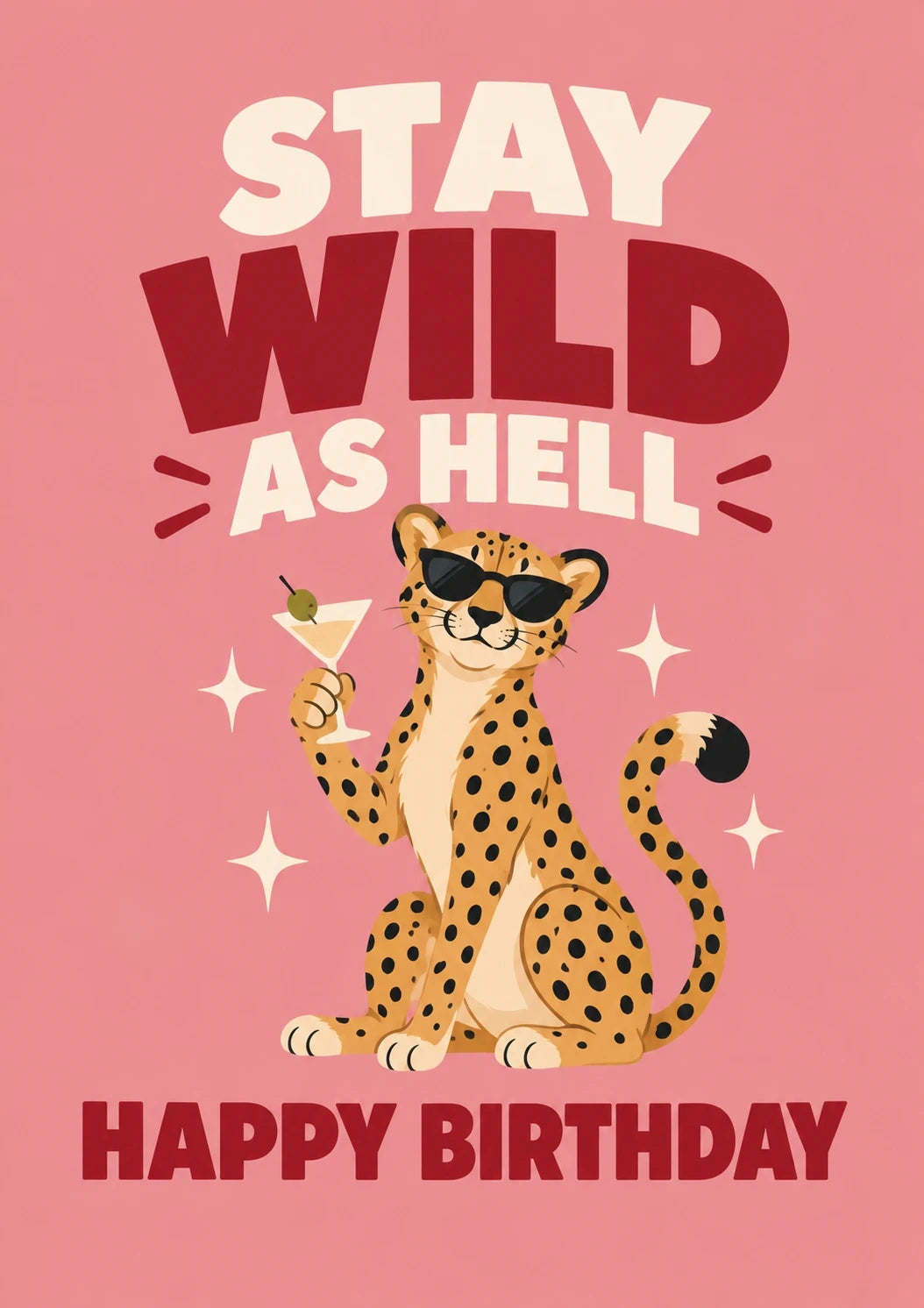 Birthdays - Personalised Card — with punch holes