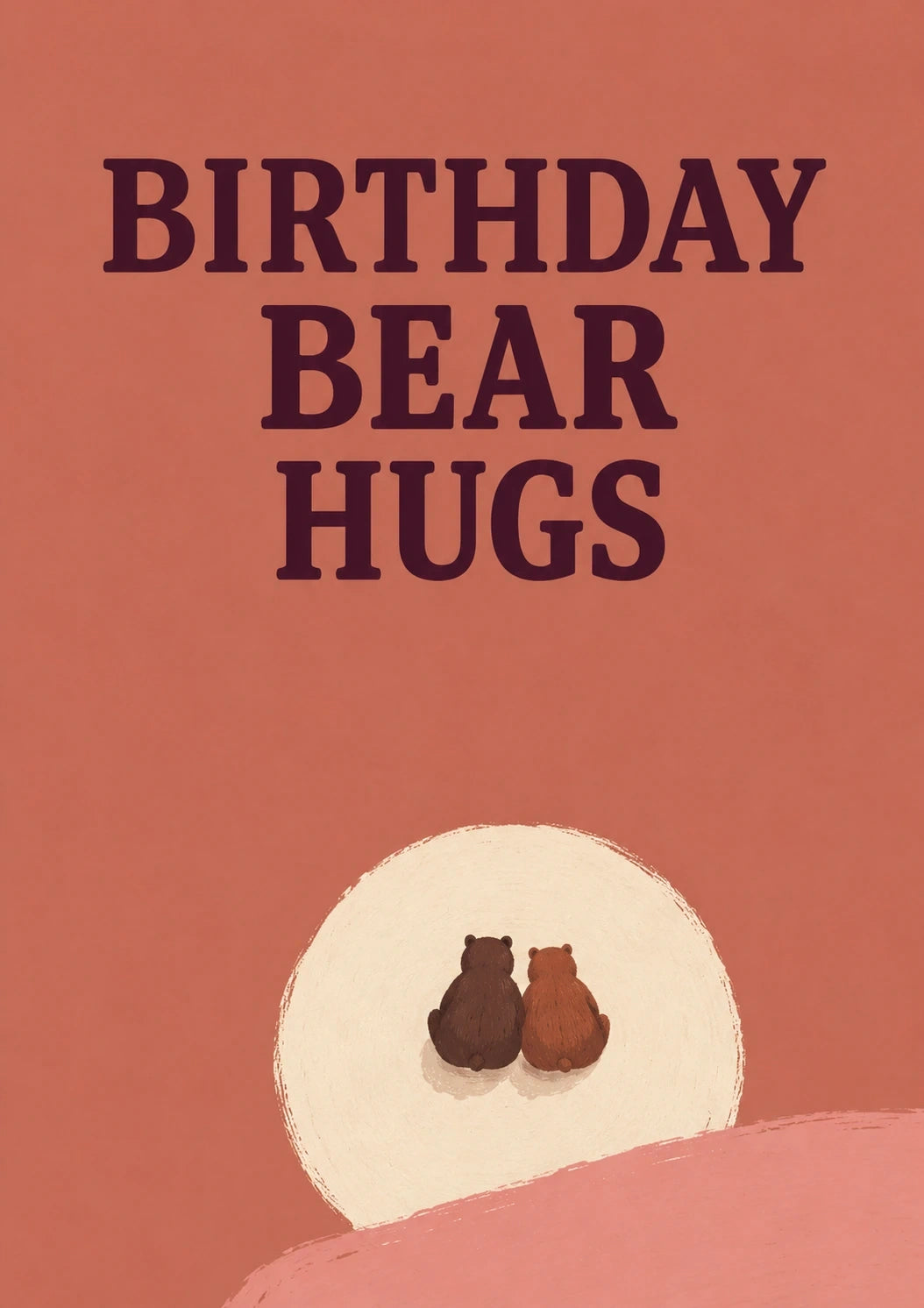 Birthdays - Personalised Card — with punch holes