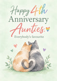 Load image into Gallery viewer, Anniversary - Personalised Card — with punch holes
