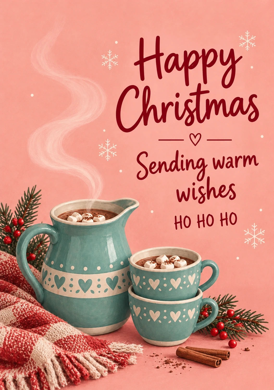 Christmas - Personalised Card — with punch holes