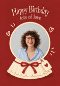 Load image into Gallery viewer, Birthdays - Personalised Card — with punch holes

