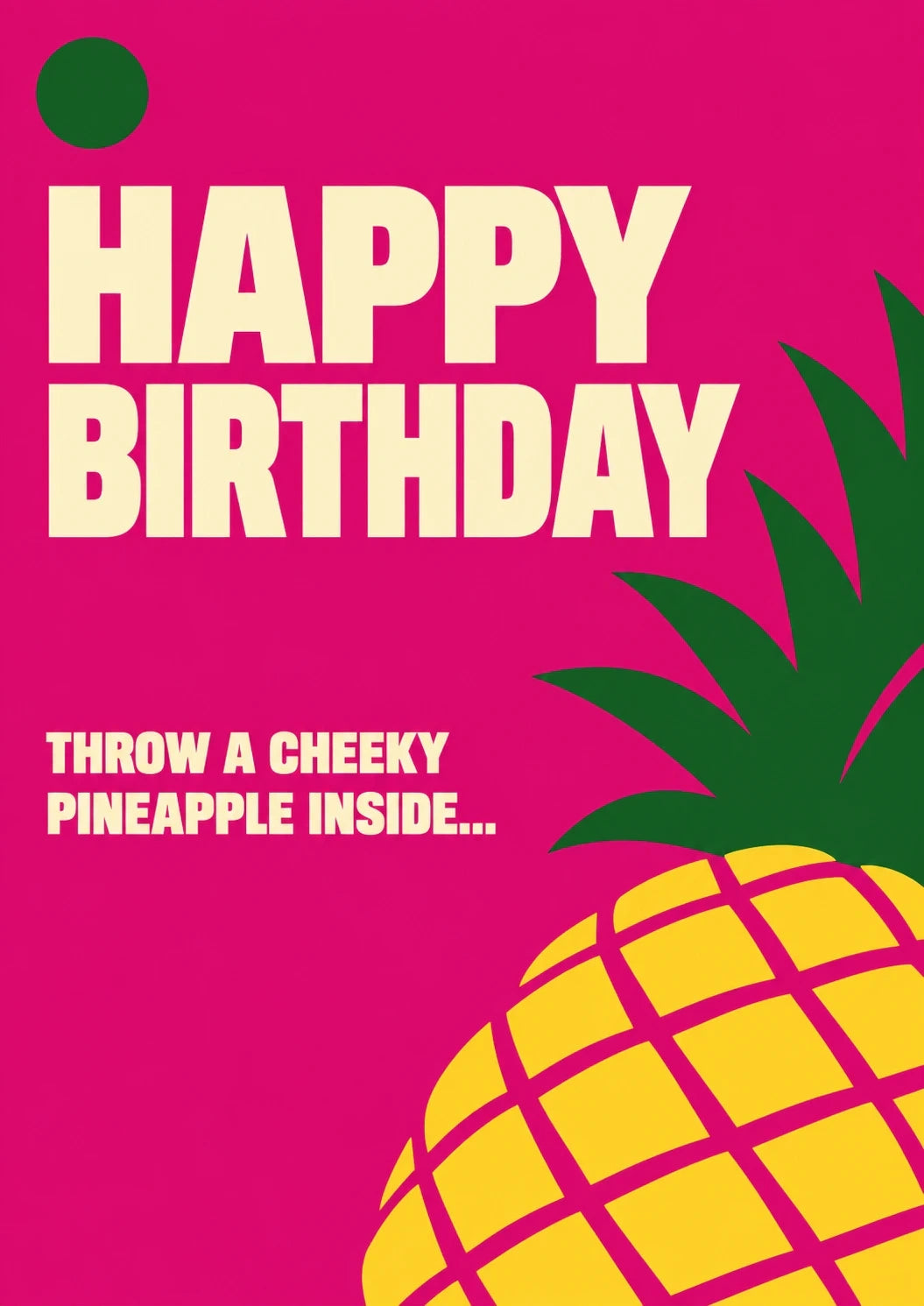 Birthdays - Personalised Card — with punch holes