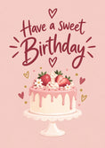 Load image into Gallery viewer, Birthdays - Personalised Card — with punch holes
