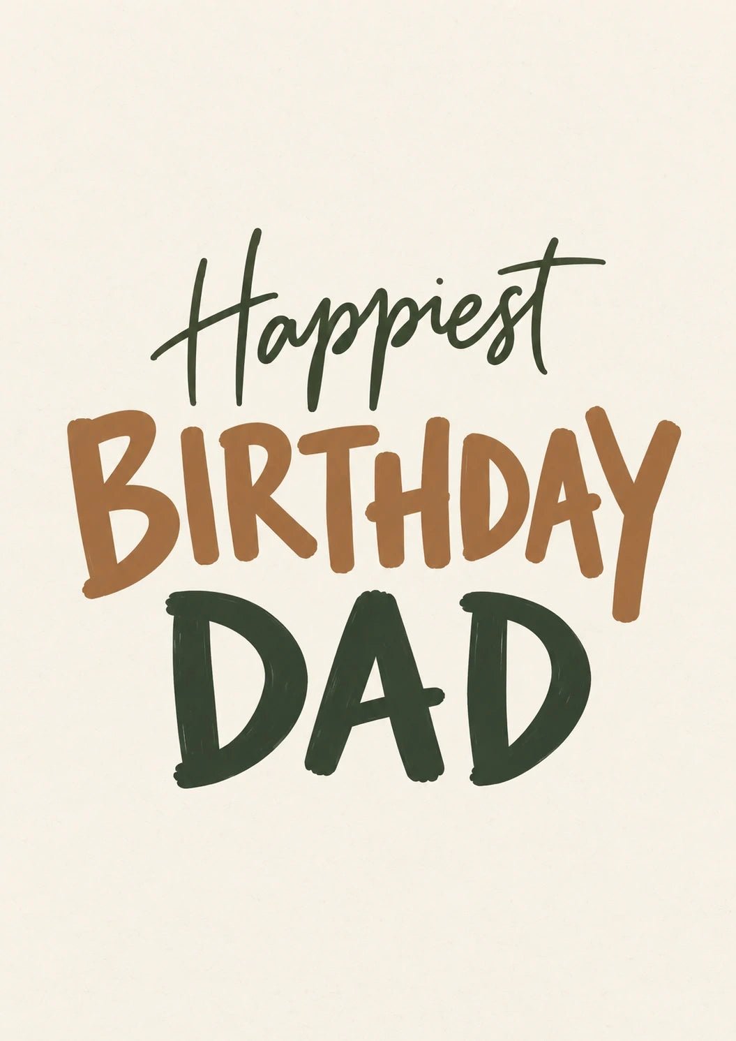 Birthdays - Personalised Card — with punch holes