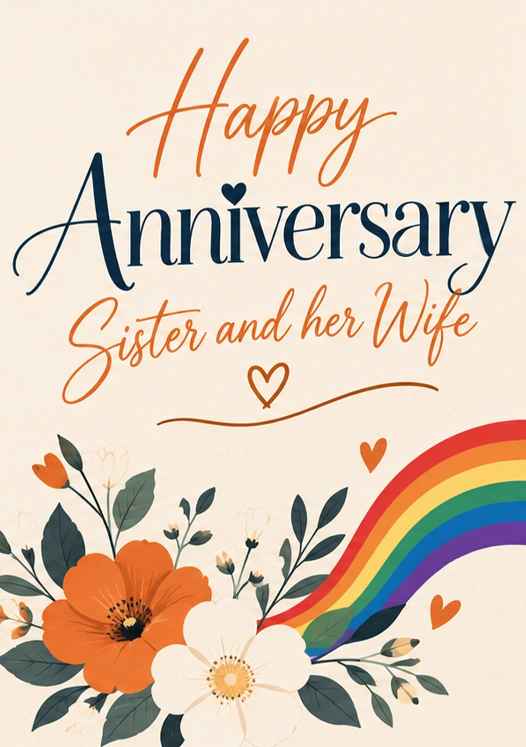 Anniversary - Personalised Card — with punch holes