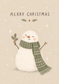 Load image into Gallery viewer, Christmas - Personalised Card — with punch holes
