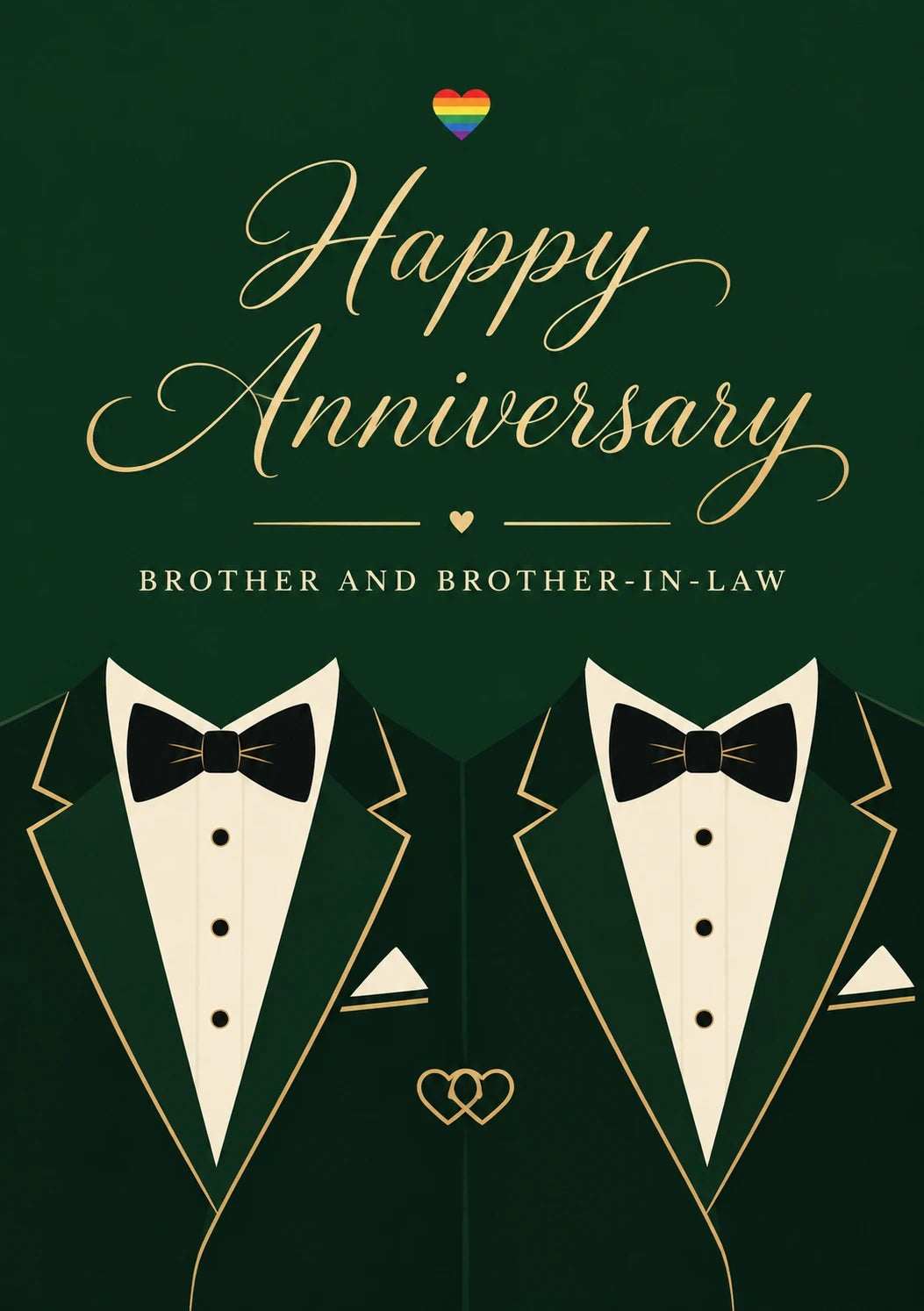 Anniversary - Personalised Card — with punch holes