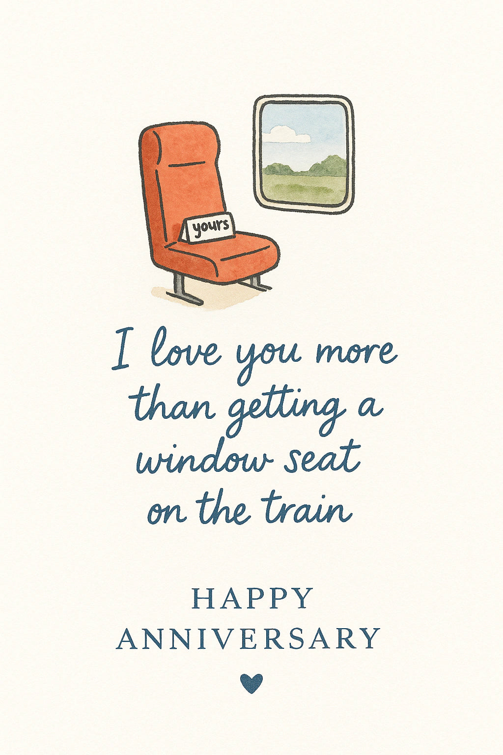 Anniversary Personalised Card