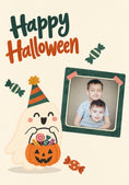Load image into Gallery viewer, Cute Ghost Trick or Treat Halloween Card for Kids
