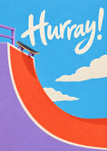Load image into Gallery viewer, Skateboard Half Pipe Hurray Birthday Card
