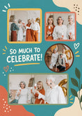 Load image into Gallery viewer, So Much to Celebrate Multi Photo Upload Birthday Card

