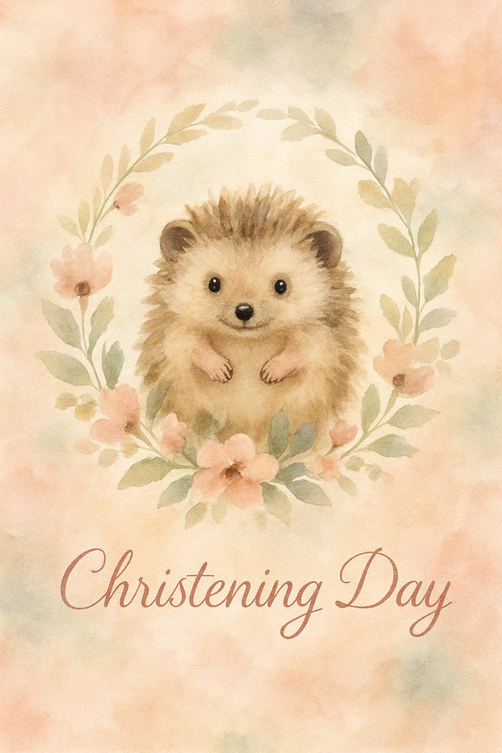 Christening Personalised Card