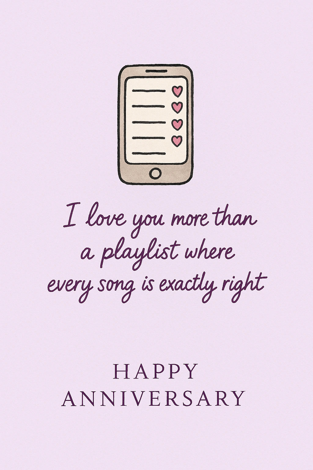 Anniversary Personalised Card