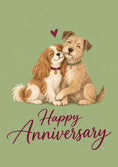 Load image into Gallery viewer, Anniversary - Personalised Card — with punch holes
