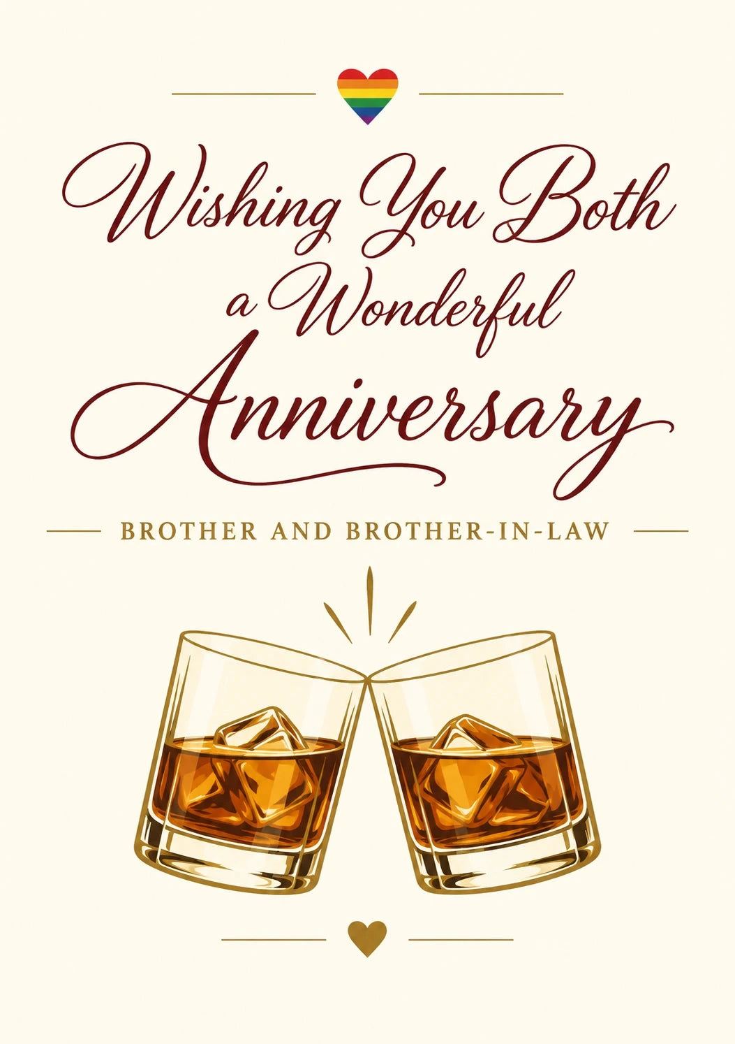 Anniversary - Personalised Card — with punch holes