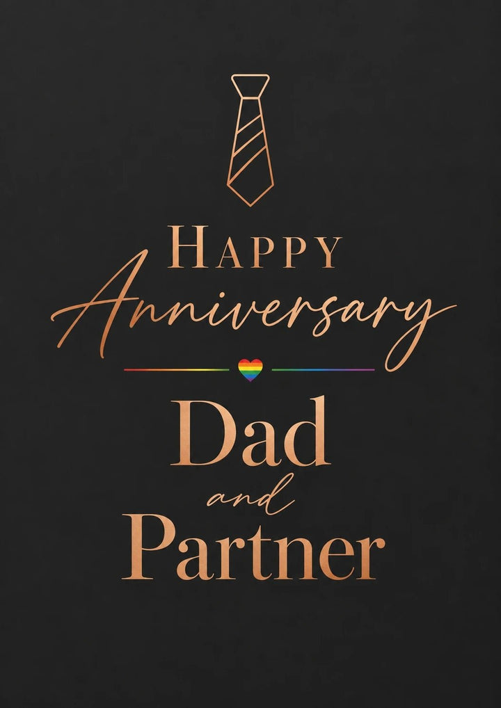 Anniversary - Personalised Card — with punch holes