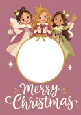 Load image into Gallery viewer, Christmas - Personalised Card — with punch holes
