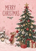 Load image into Gallery viewer, Christmas - Personalised Card — with punch holes
