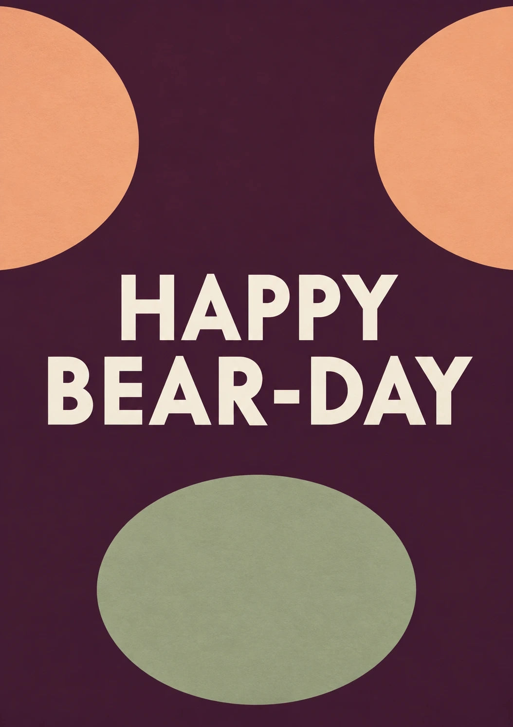 Birthdays - Personalised Card — with punch holes