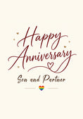 Load image into Gallery viewer, Anniversary - Personalised Card — with punch holes
