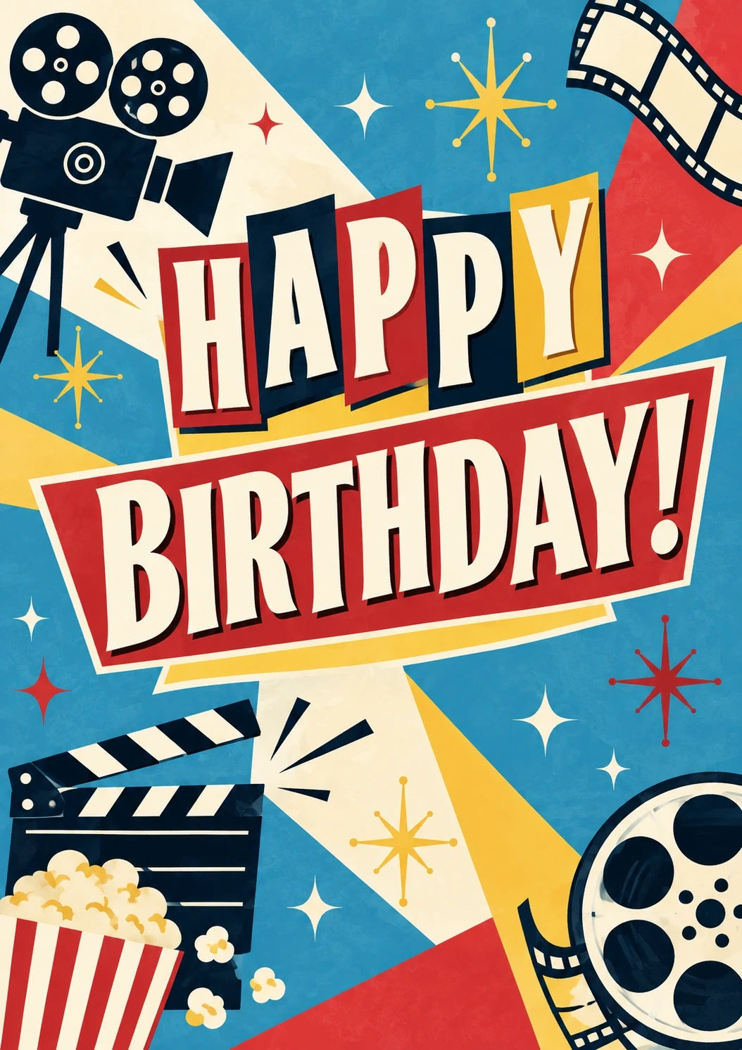 Birthdays - Personalised Card — with punch holes