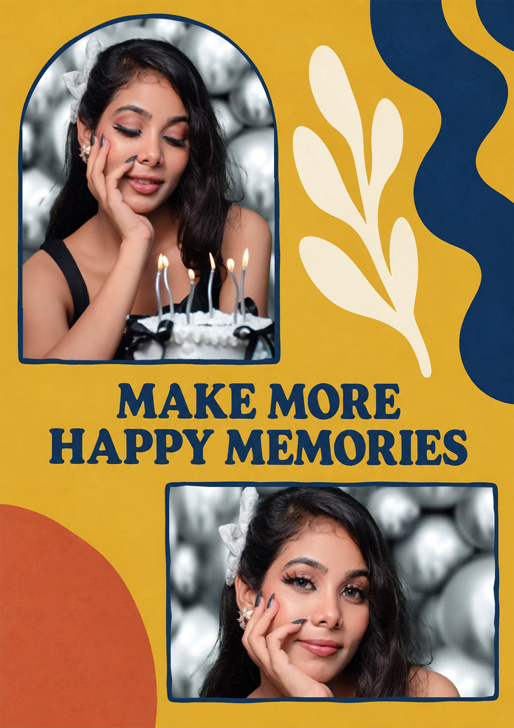 Make More Happy Memories Photo Upload Birthday Card