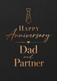 Load image into Gallery viewer, Rainbow Heart Dad and Partner Anniversary Card
