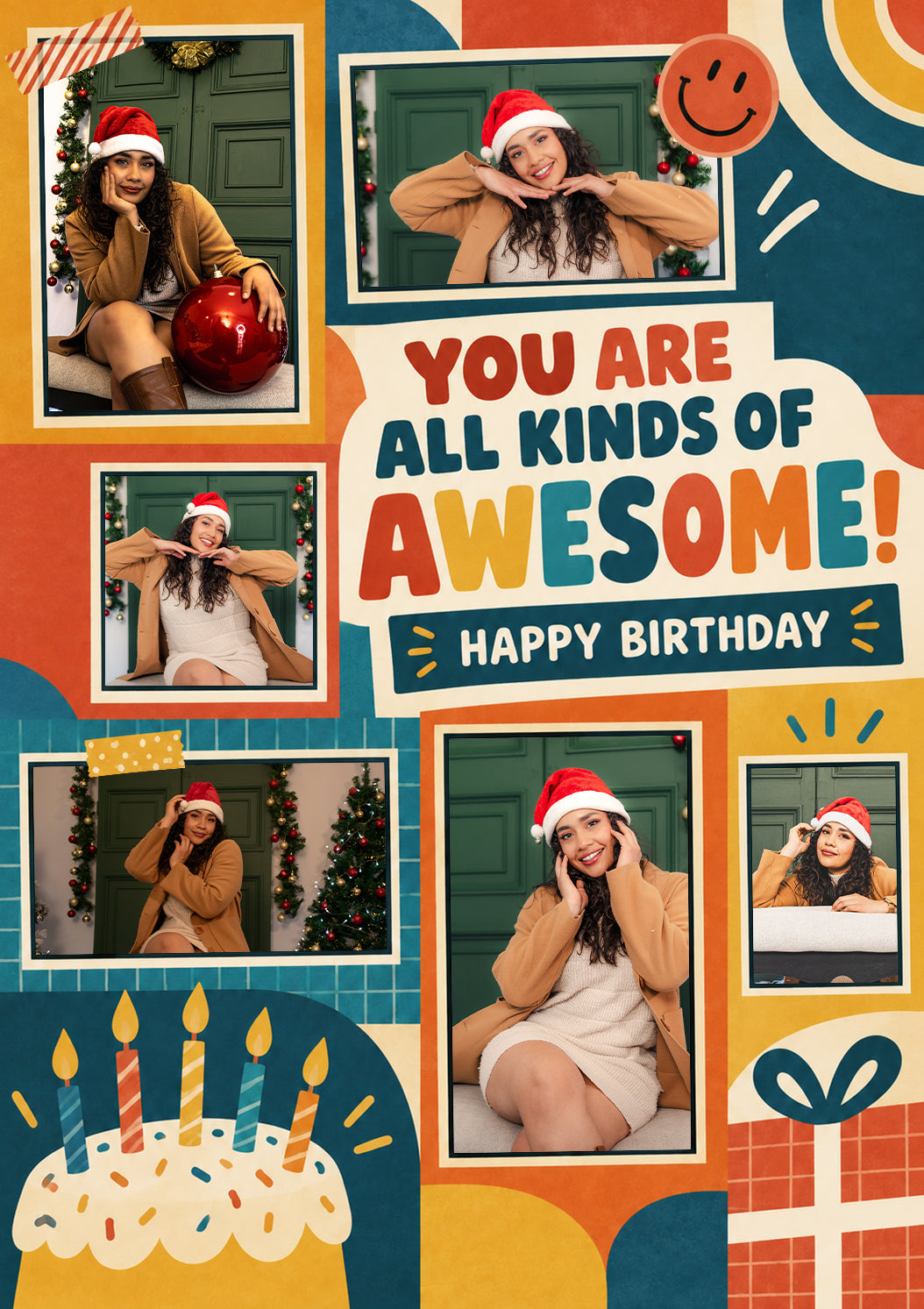 You Are All Kinds of Awesome Photo Upload Birthday Card