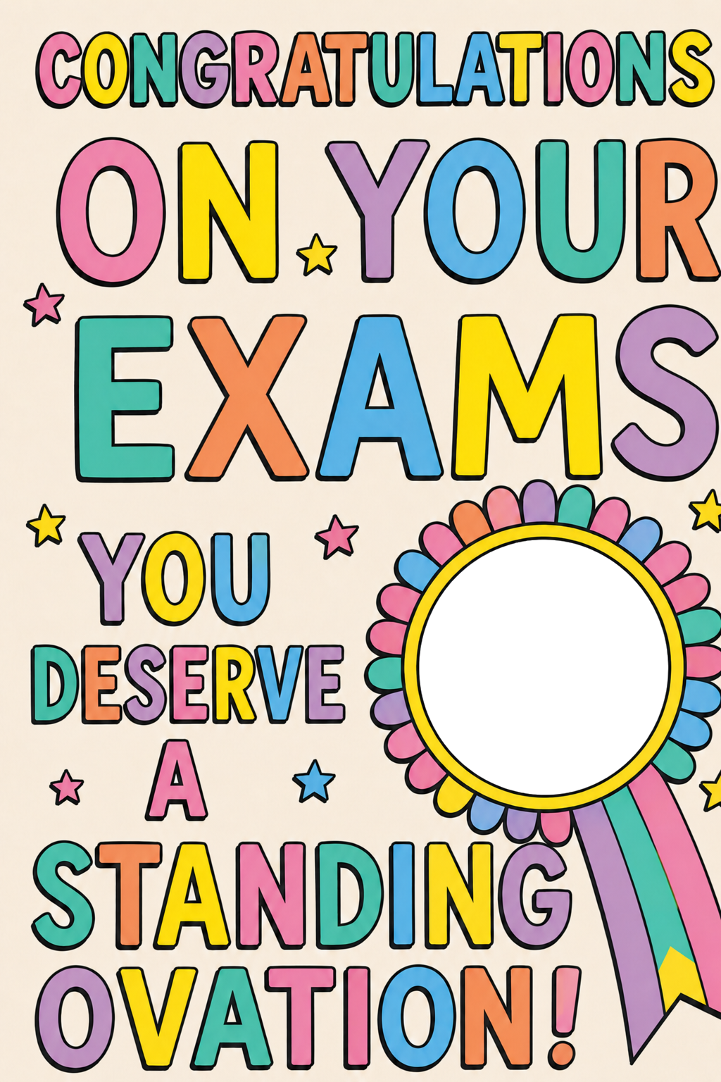 Standing Ovation Exams Photo Upload Congratulations Card