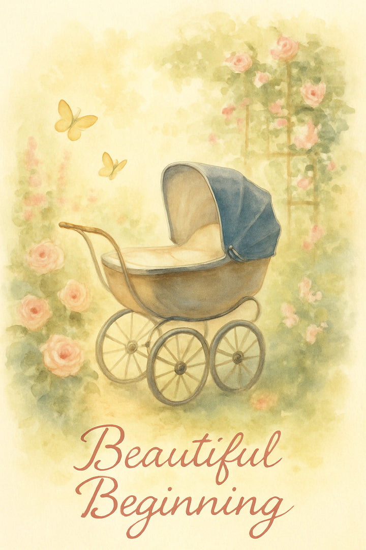 New Baby Personalised Card