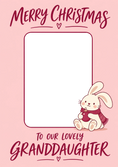 Load image into Gallery viewer, Christmas - Personalised Card — with punch holes
