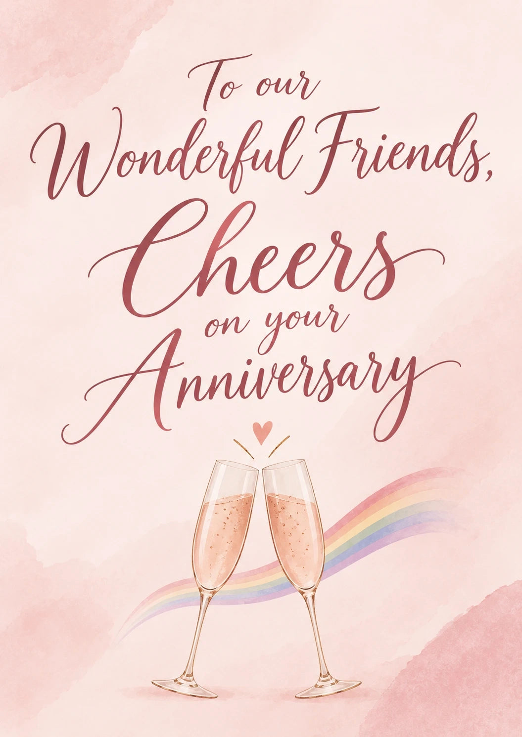 Anniversary - Personalised Card — with punch holes