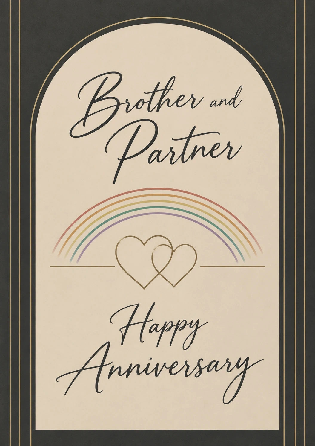 Anniversary - Personalised Card — with punch holes