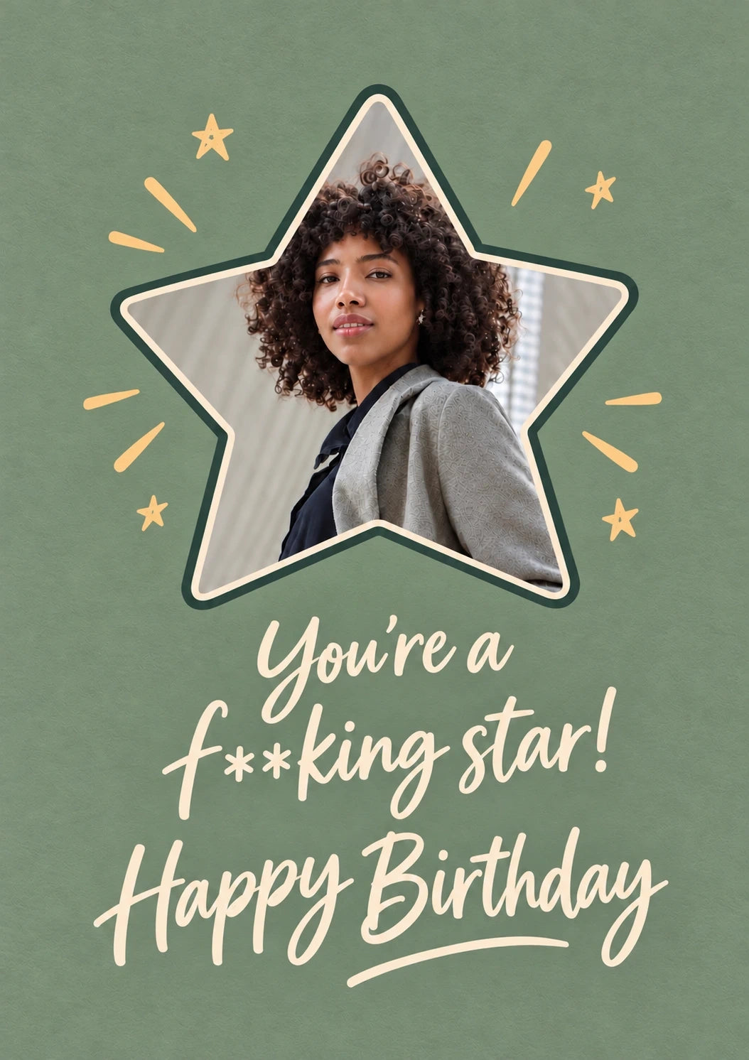 Birthdays - Personalised Card — with punch holes