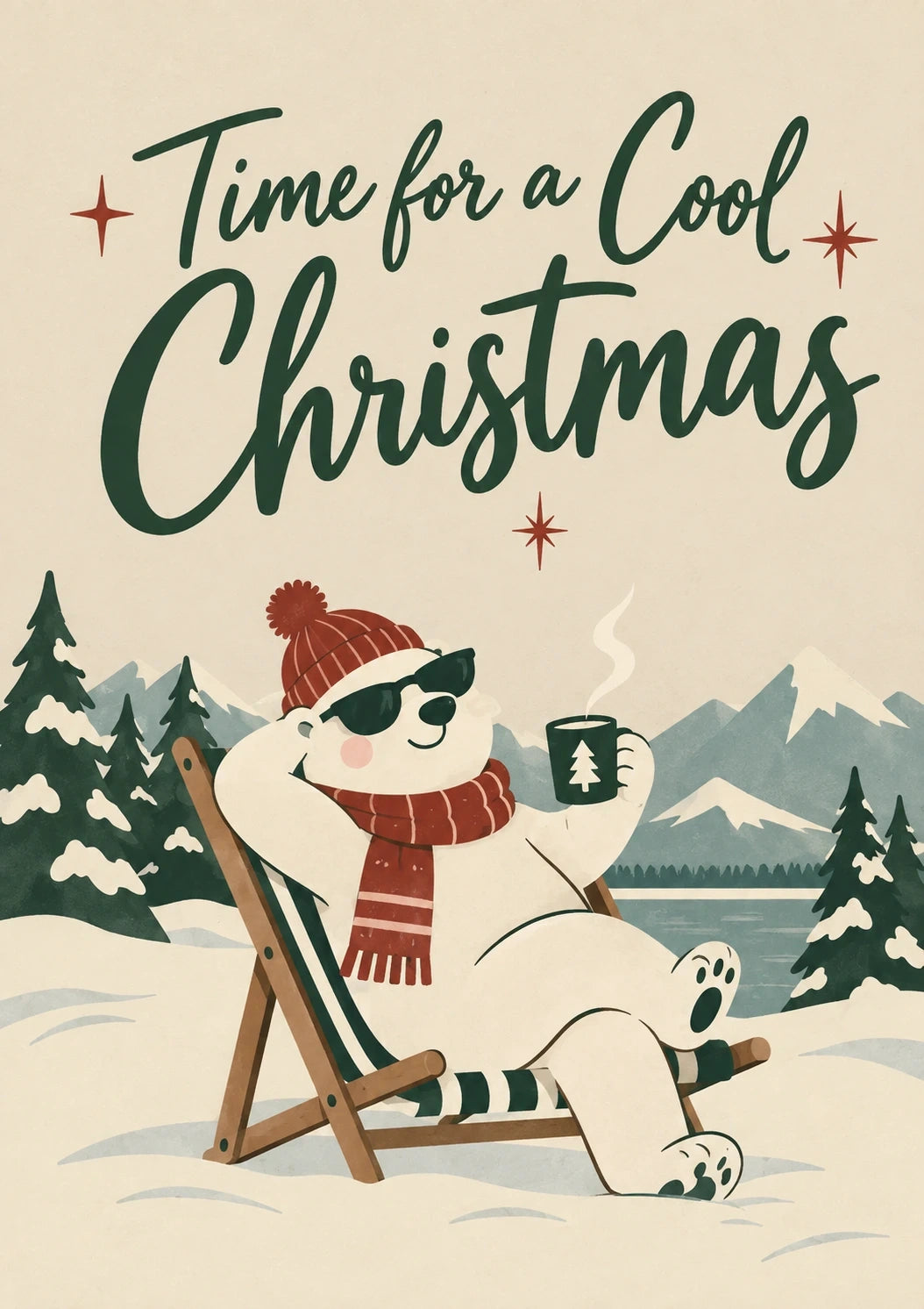 Christmas - Personalised Card — with punch holes