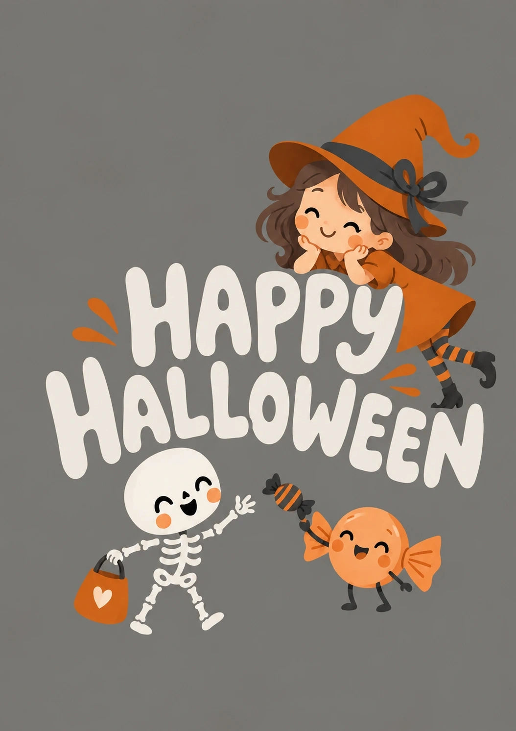 Halloween - Personalised Card — with punch holes