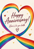 Load image into Gallery viewer, Anniversary - Personalised Card — with punch holes
