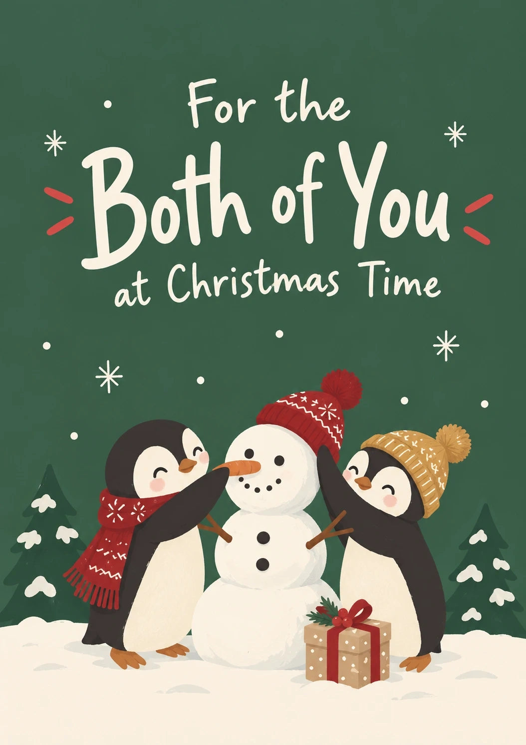 Christmas - Personalised Card — with punch holes