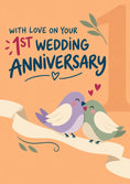 Load image into Gallery viewer, Anniversary - Personalised Card — with punch holes

