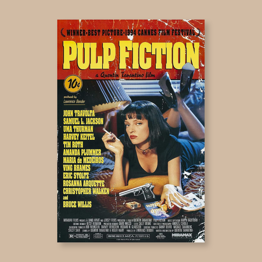 Pulp Fiction A4 Classic Movie Poster – Glossy Finish