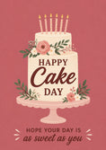 Load image into Gallery viewer, Happy Cake Day Floral 95th Birthday Card for Her
